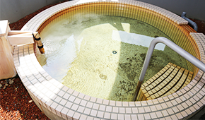 源泉かけ流しの湯写真